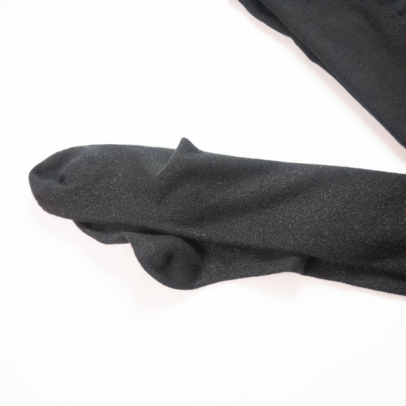 The Children's Place Big Girl's Size 8-10 Black Gold Sparkling Shimmer Tights - Picture 4 of 6